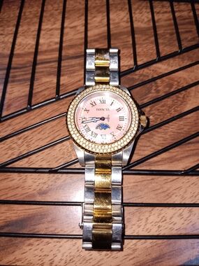 Invicta Two-Tone Gold & Silver Bracelet Watch with Pink Dial
